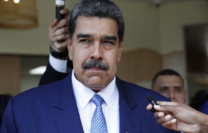 Foto de arquivo do ditador venezuelano Nicolas Maduro em Kingstown, São Vicente e Granadinas (EFE/ Bienvenido Velasco).