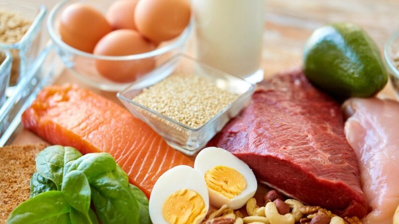 Alimentos ricos em proteína e gordura (Foto de fundo/Shutterstock)