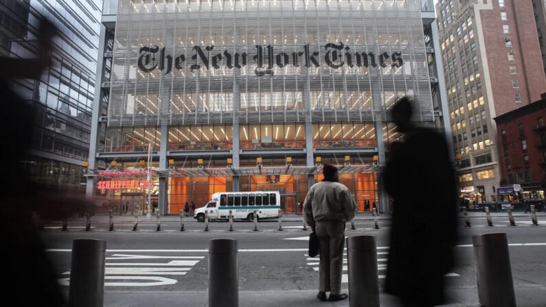 Sede do New York Times em Nova York em 7 de dezembro de 2009. (Mario Tama/Getty Images)
