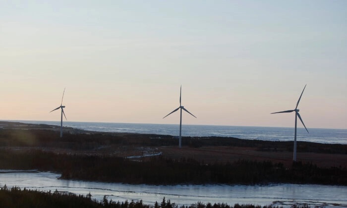 Turbinas eólicas em East Point, na Ilha do Príncipe Eduardo, em uma foto de arquivo. (Joe Raedle/Getty Images)
