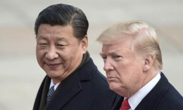 Presidente Donald Trump e Presidente chinês Xi Jinping em Pequim em 9 de novembro de 2017 (Fred Dufour / AFP / Getty Images)