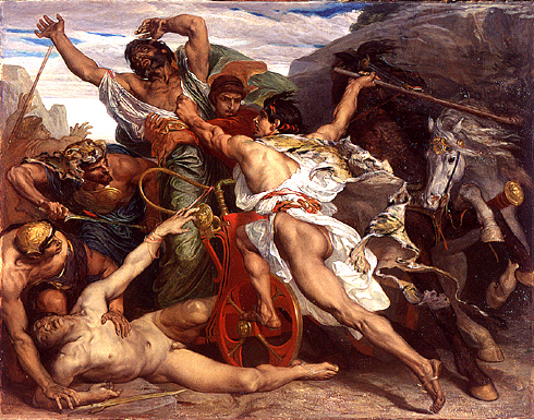 "O Assassinato de Laio por Édipo", 1867, por Joseph Blanc (VladoubidoOo / CC BY-SA 3.0)
