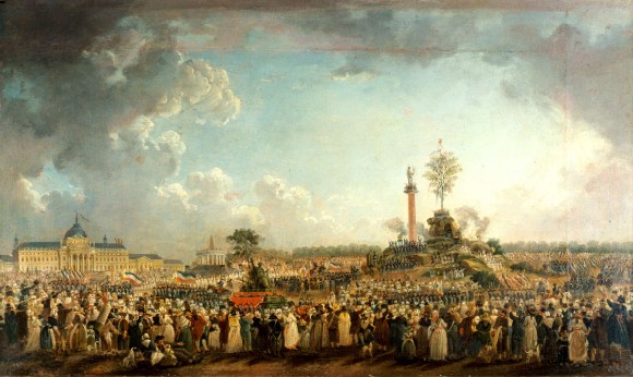 Festival do Culto do Ser Supremo, 1794 (Pierre-Antoine Demachy [Domínio Público], via Wikimedia Commons)