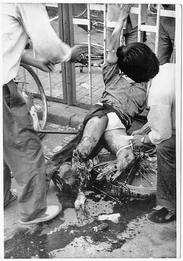 China, Partido Comunista Chinês, massacre da Praça da Paz Celestial - Uma cena logo após o massacre da Praça da Paz Celestial em Pequim, China, em 4 de junho de 1989 (Ursula Gauthier)