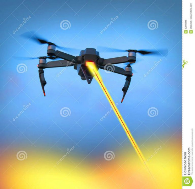 Laser em drones (Defense News Guru/Facebook)