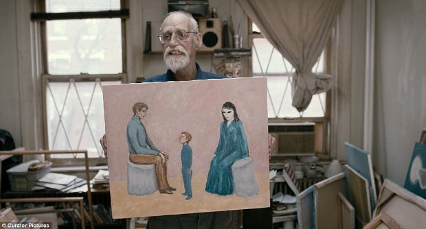 No documentário, David Huggins mostra suas pinturas, que continua a fazer (Love and Saucers/Curator Pictures)
