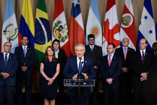 Grupo de Lima, integrado por 14 nações das Américas